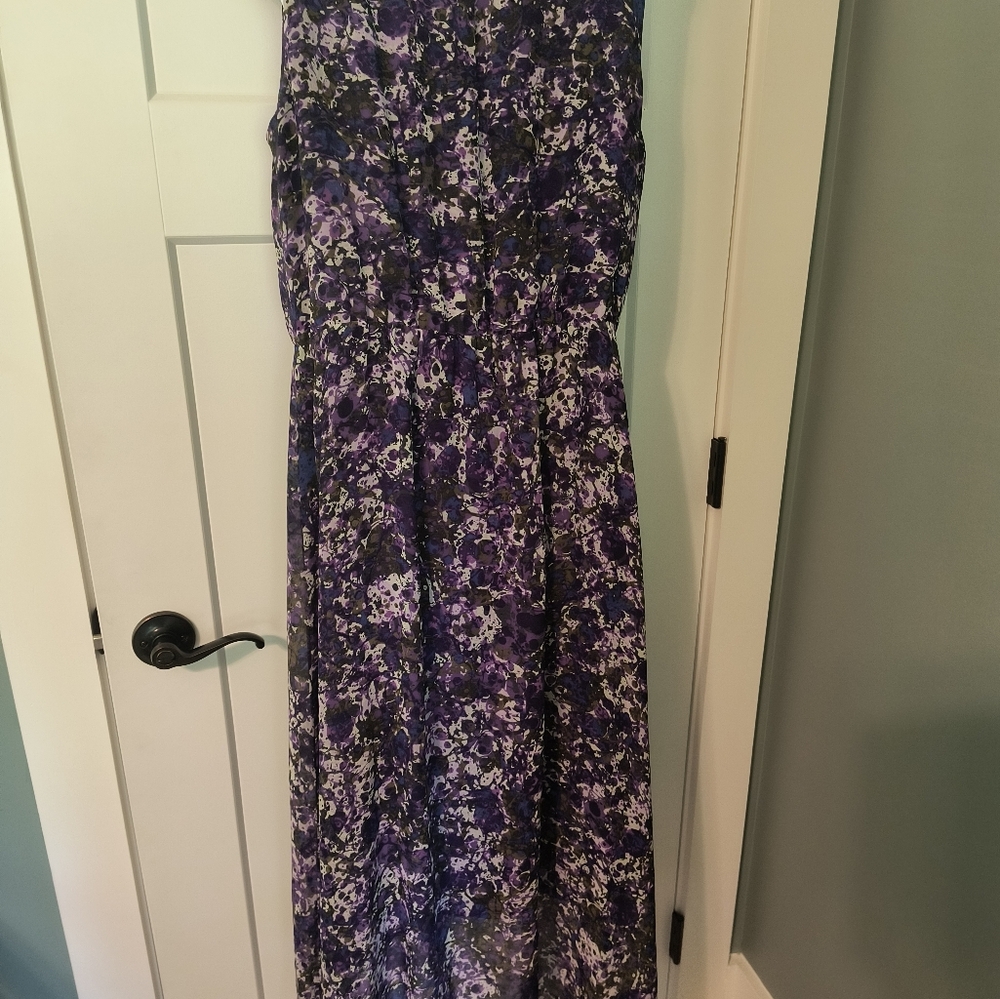 Floral Purple Maxi Dress